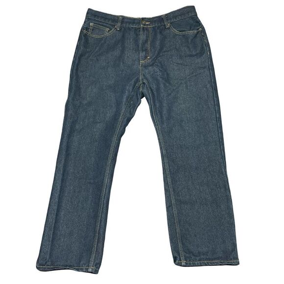 Vintage Genes 1891 Men's Size 38x28 Blue Slim Fit Straight Leg Cotton Blend Jean - Picture 1 of 6